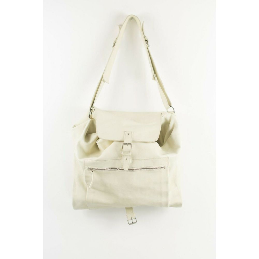 Ann Demeulemeester Cream Oversize Satchel Tote Bag